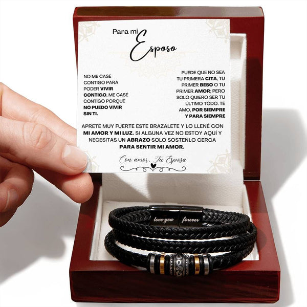 Abrazo Eterno: Brazalete de Amor Infinito para el Hombre de tu Vida Jewelry <p>Caja de Lujo c/LED</p> 