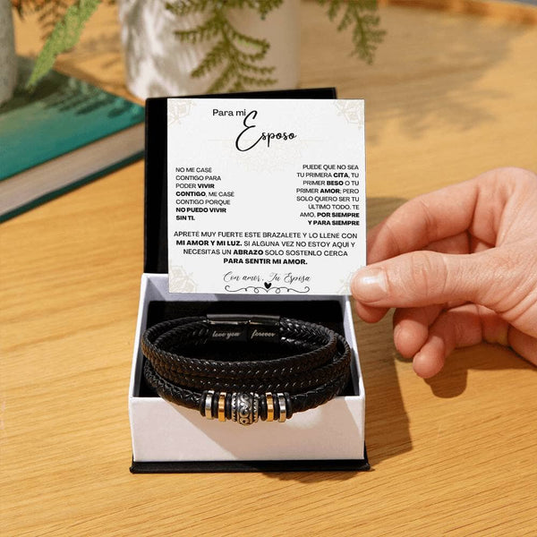 Abrazo Eterno: Brazalete de Amor Infinito para el Hombre de tu Vida Jewelry 