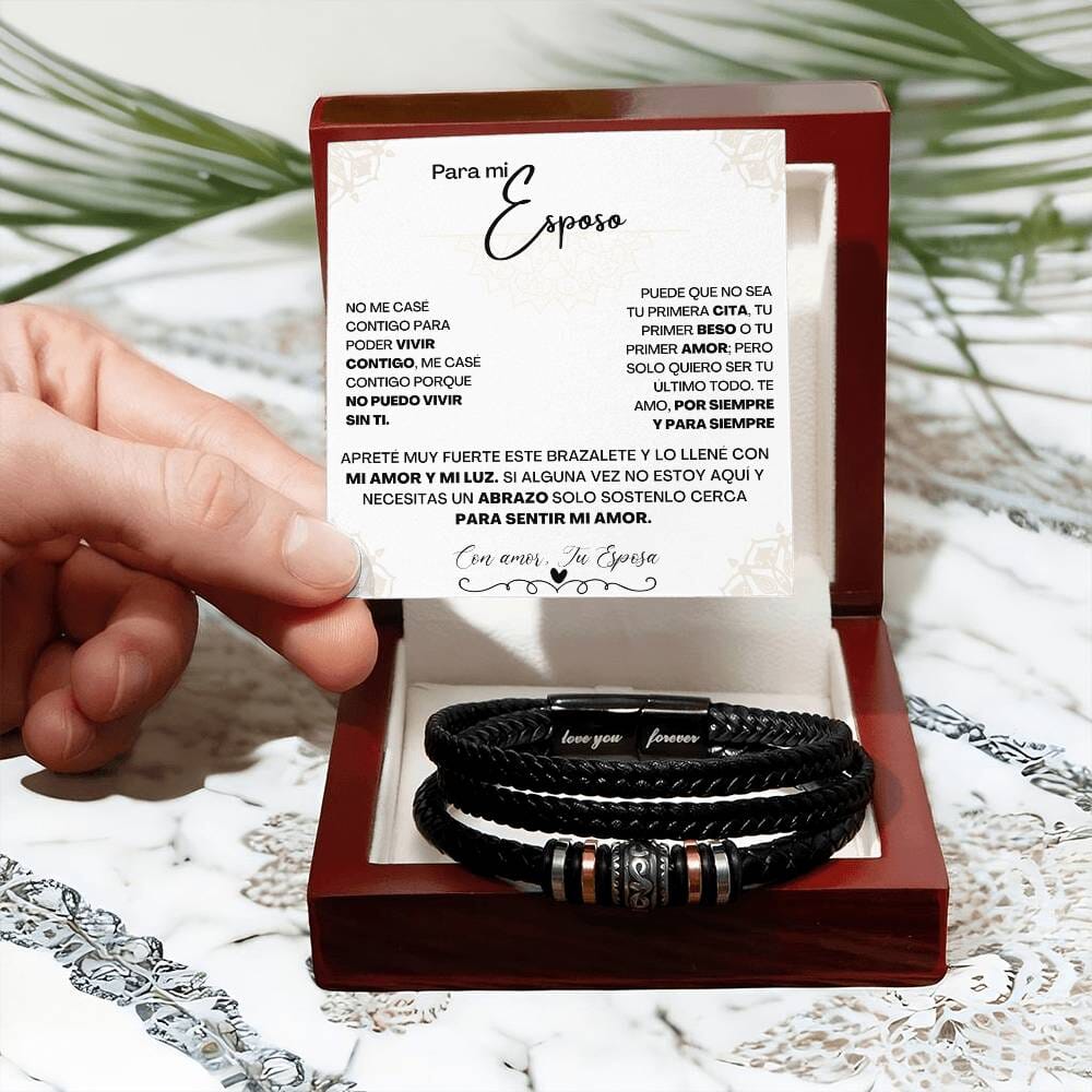 Abrazo Eterno: Brazalete de Amor Infinito para el Hombre de tu Vida Jewelry ShineOn Fulfillment 