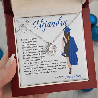 Abrazo Eterno: Un Collar de Nudo de Amor para Celebrar el Inicio de Tu Nuevo Capítulo Jewelry/LoveKnot Acabado en oro blanco de 14 k Luxury Box 