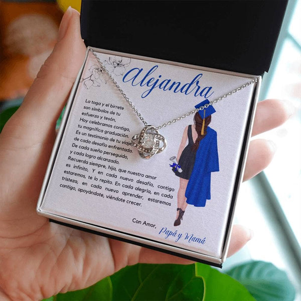 Abrazo Eterno: Un Collar de Nudo de Amor para Celebrar el Inicio de Tu Nuevo Capítulo Jewelry/LoveKnot Acabado en oro blanco de 14 k Standard Box 