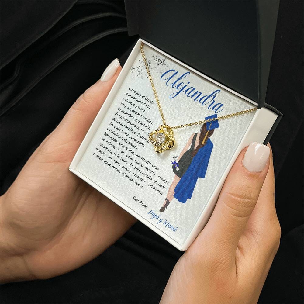 Abrazo Eterno: Un Collar de Nudo de Amor para Celebrar el Inicio de Tu Nuevo Capítulo Jewelry/LoveKnot Acabado en Oro Amarillo de 18 quilates Standard Box 