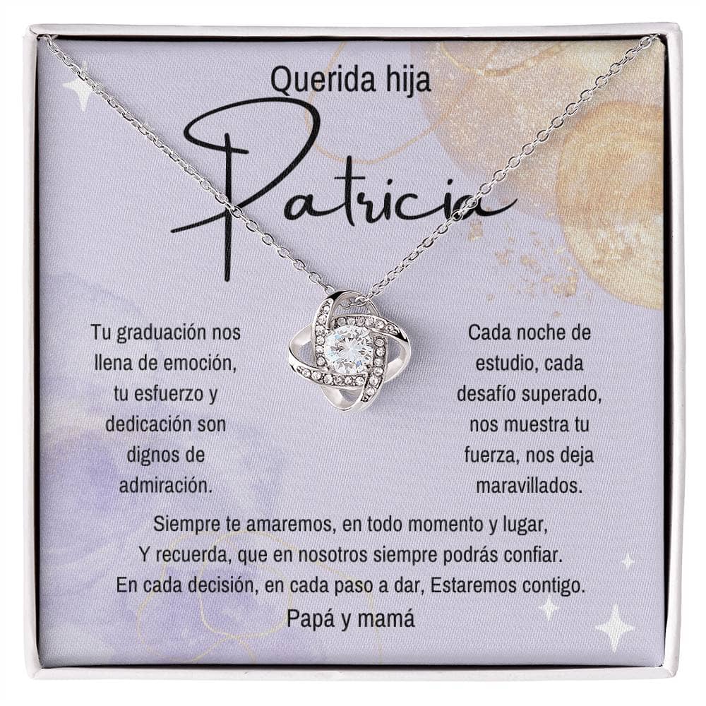 Abrazo Eterno: Un Collar de Nudo de Amor para Celebrar la Graduación de tu Hija Jewelry/LoveKnot 