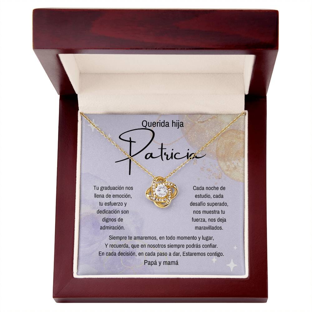 Abrazo Eterno: Un Collar de Nudo de Amor para Celebrar la Graduación de tu Hija Jewelry/LoveKnot 