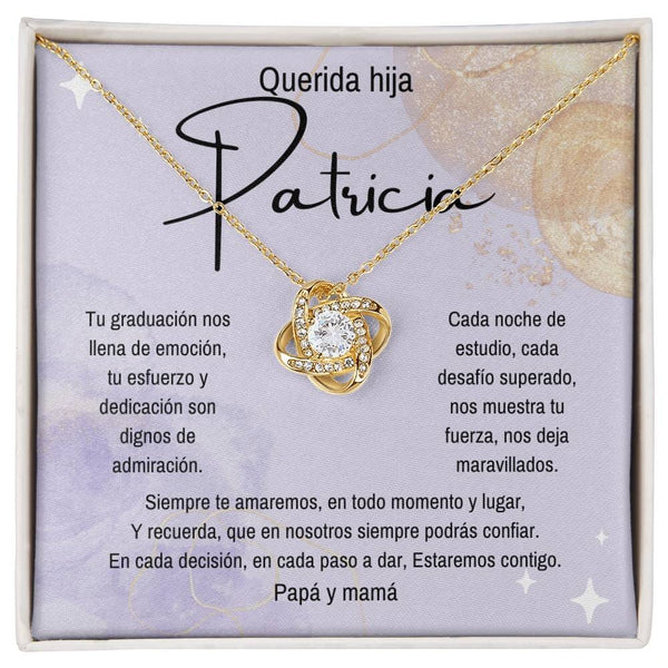 Abrazo Eterno: Un Collar de Nudo de Amor para Celebrar la Graduación de tu Hija Jewelry/LoveKnot 