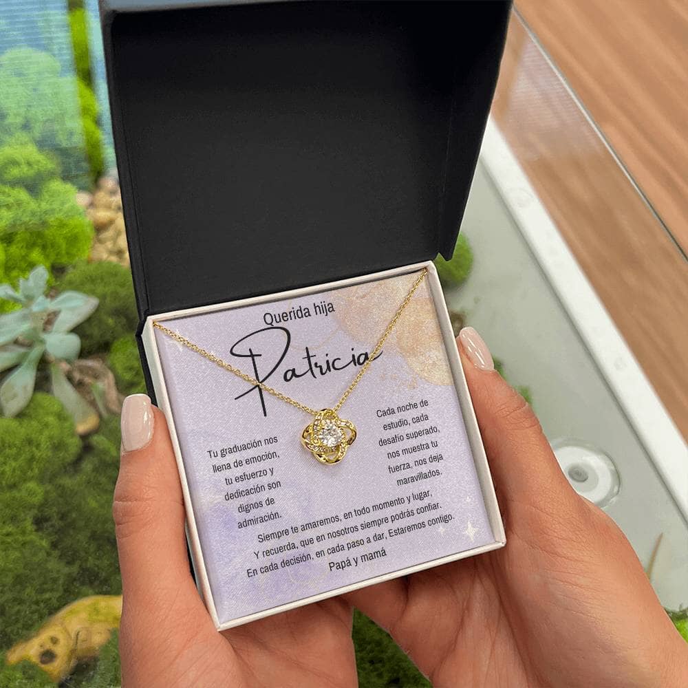 Abrazo Eterno: Un Collar de Nudo de Amor para Celebrar la Graduación de tu Hija Jewelry/LoveKnot ShineOn Fulfillment 18K Yellow Gold Finish Standard Box 