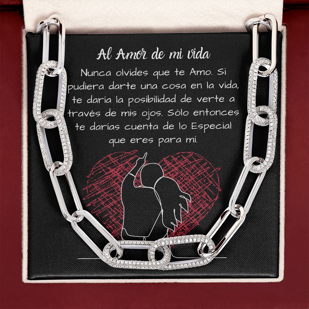Al Amor de mi vida -Collar Por siempre enlazados - Forever Linked Jewelry 
