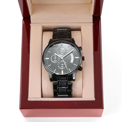 Al Amor de mi Vida - Reloj Cronógrafo Negro Jewelry/Watch 