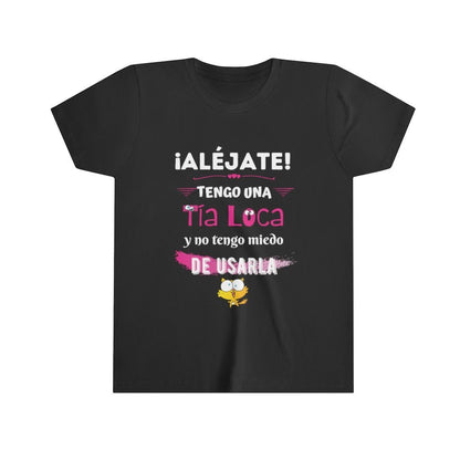 Aléjate - Tengo una Tía Loca... - T-shirt para niña Kids clothes Black M (niña) 