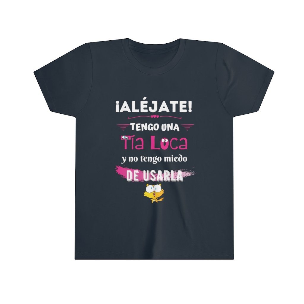 Aléjate - Tengo una Tía Loca... - T-shirt para niña Kids clothes Printify Navy S 