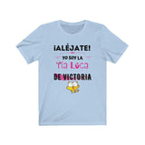 ¡ALEJATE! YO SOY LA TIA LOCA... - T-shirt para tías T-Shirt Printify lightblue XS 