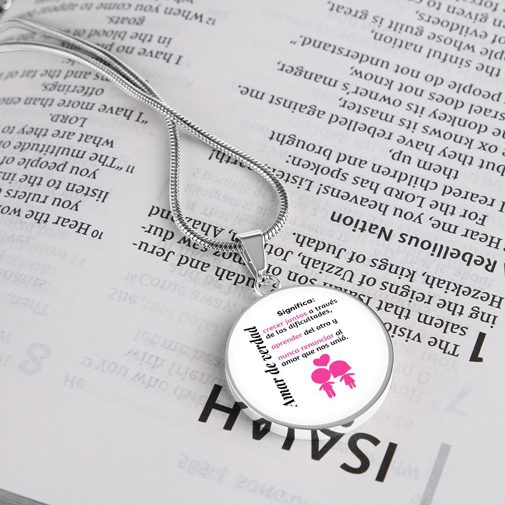 Amar de verdad significa - Collar redondo para la mujer amada Jewelry 