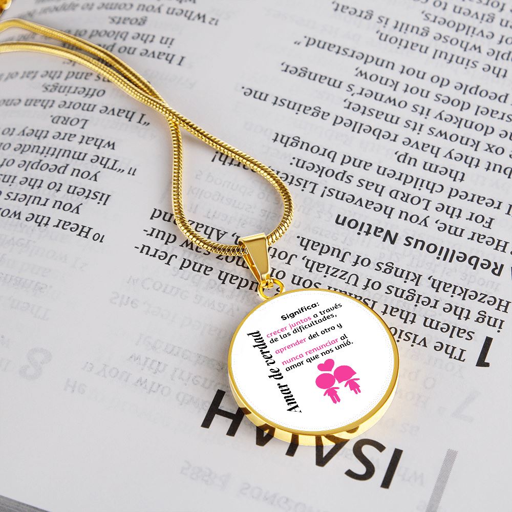 Amar de verdad significa - Collar redondo para la mujer amada Jewelry 