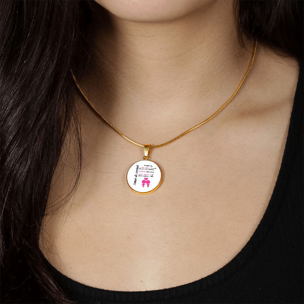 Amar de verdad significa - Collar redondo para la mujer amada Jewelry 