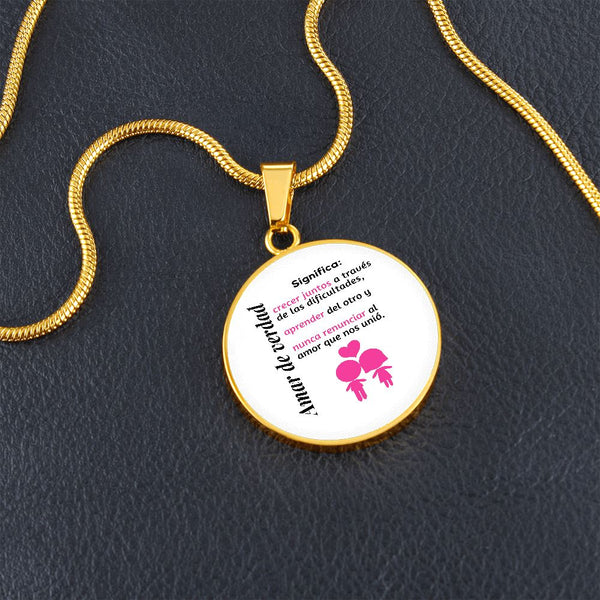 Amar de verdad significa - Collar redondo para la mujer amada Jewelry 