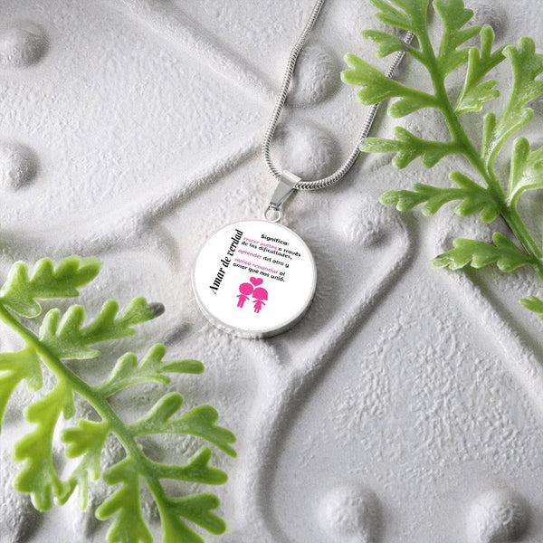 Amar de verdad significa - Collar redondo para la mujer amada Jewelry 