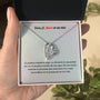 Amor Eterno para Siempre - Collar Regalo de Amor Jewelry ShineOn Fulfillment Acabado en oro blanco de 14 k Cajita Estandard (Gratis) 