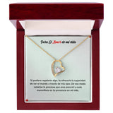 Amor Eterno para Siempre - Collar Regalo de Amor Jewelry ShineOn Fulfillment Acabado en Oro Amarillo de 18 quilates. Cajita de Lujo con Luz Led 