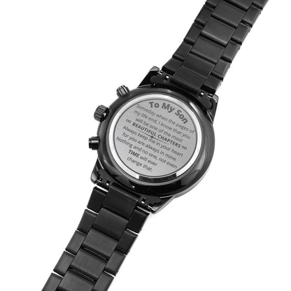 An Extraordinary Gift For an Exceptional Son ( Hijo ) - Chronograph watch -Mensaje en Inglés Jewelry 