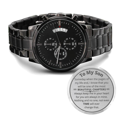An Extraordinary Gift For an Exceptional Son ( Hijo ) - Chronograph watch -Mensaje en Inglés Jewelry 