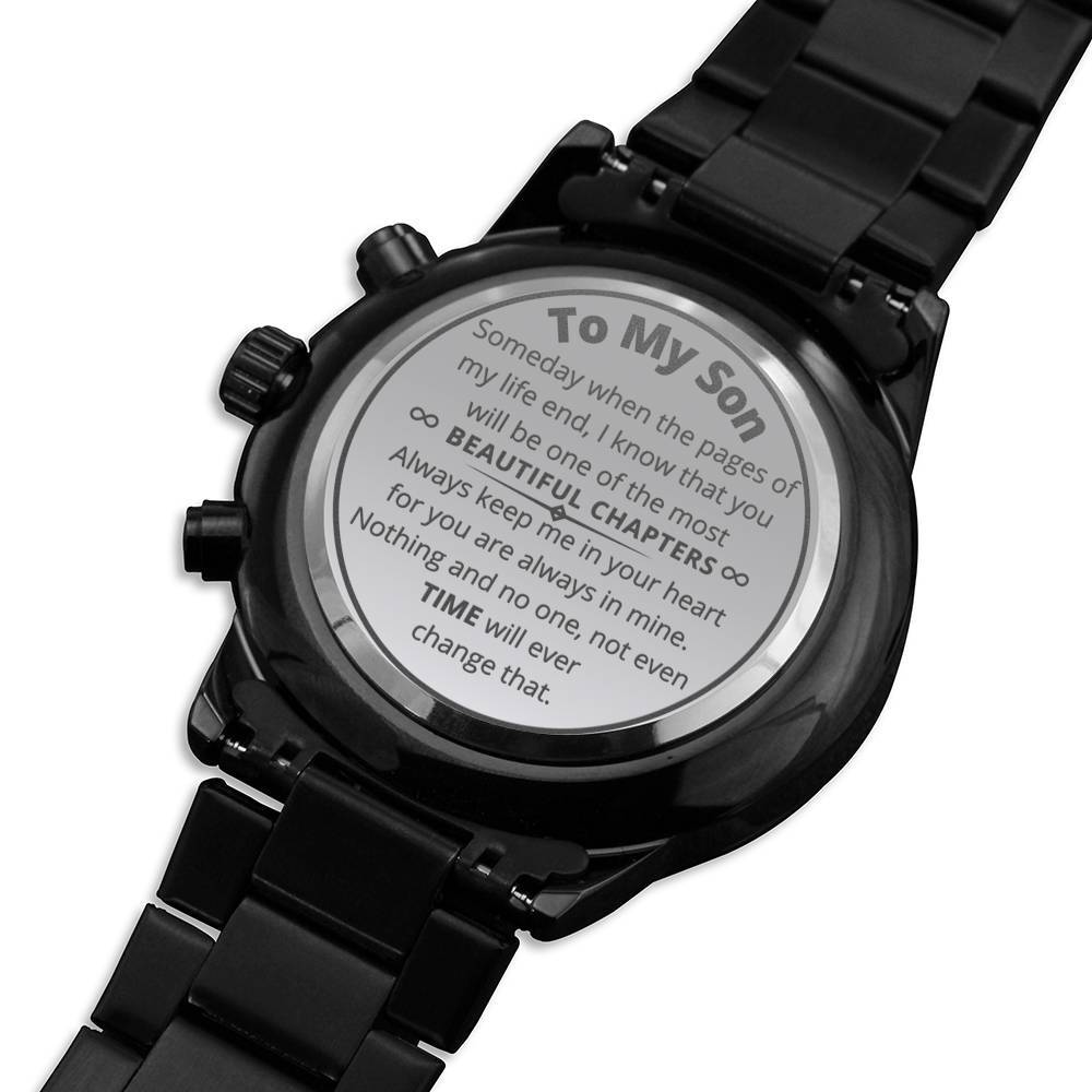 An Extraordinary Gift For an Exceptional Son ( Hijo ) - Chronograph watch -Mensaje en Inglés Jewelry 