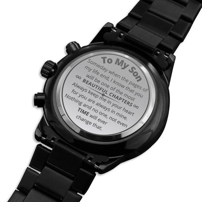 An Extraordinary Gift For an Exceptional Son ( Hijo ) - Chronograph watch -Mensaje en Inglés Jewelry 