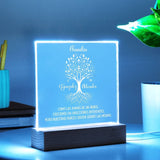 Árbol Familiar de Raíces - Placa de Acrílico Personalizable con Iluminación LED Acrylic/Square ShineOn Fulfillment 