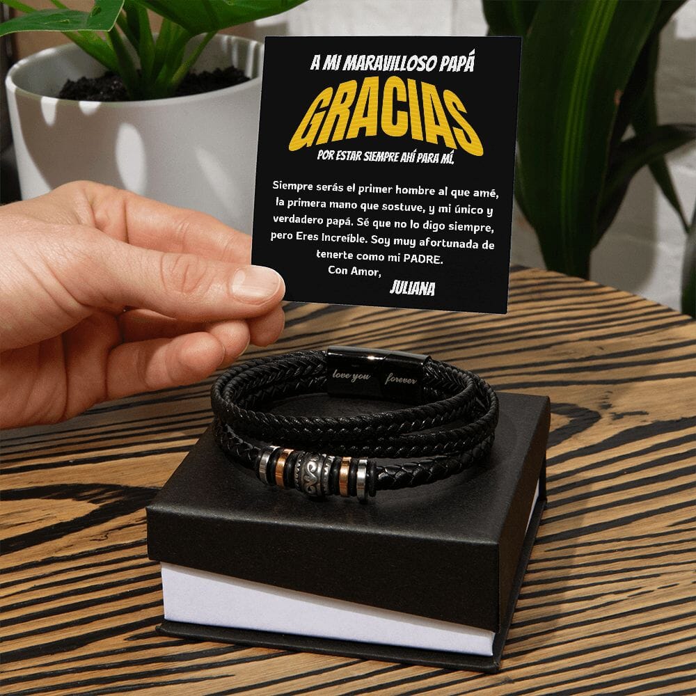 Brazalete para Hombre Eterno Amor: el regalo perfecto para el mejor papá Jewelry 
