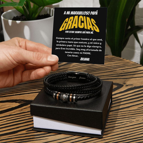 Brazalete para Hombre Eterno Amor: el regalo perfecto para el mejor papá Jewelry 