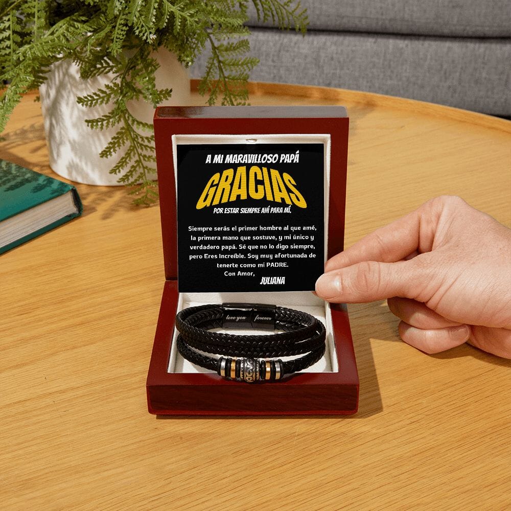 Brazalete para Hombre Eterno Amor: el regalo perfecto para el mejor papá Jewelry 