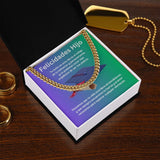 Cadena Cubana de Triunfo: Un Regalo de Orgullo y Bendiciones para tu Hijo Jewelry/CubanLink ShineOn Fulfillment 14K Yellow Gold Finish Standard Box 