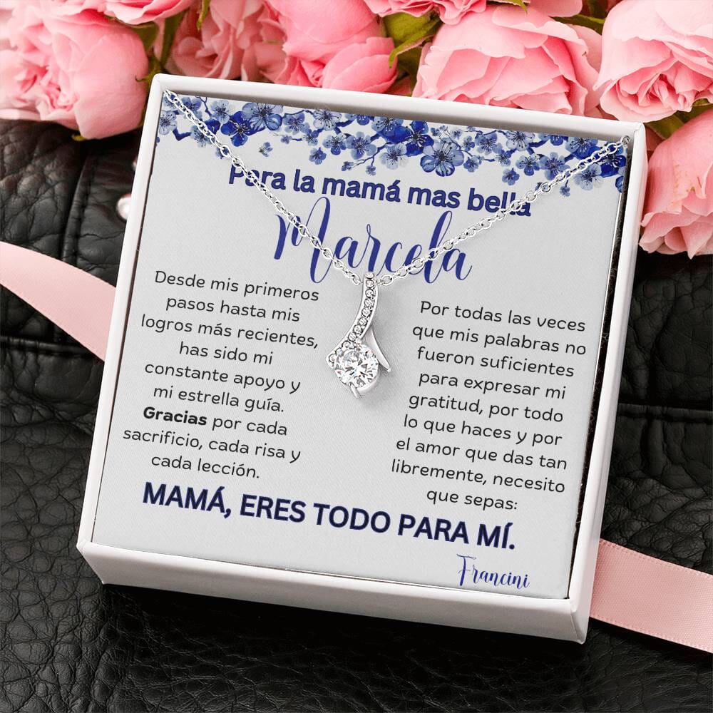 Cadena Radiante de Eterno Encanto: Collar Lazo de Amor para Mamá Jewelry/AlluringBeauty 