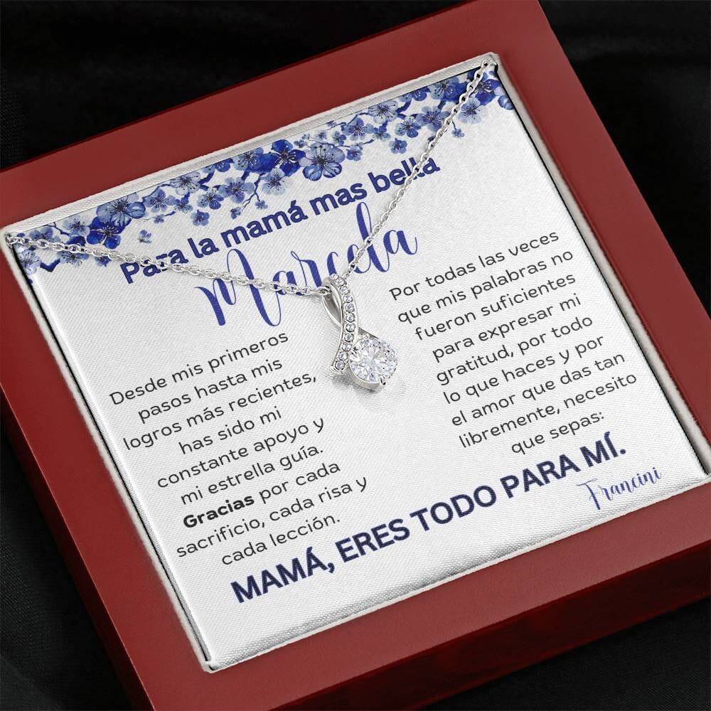 Cadena Radiante de Eterno Encanto: Collar Lazo de Amor para Mamá Jewelry/AlluringBeauty 