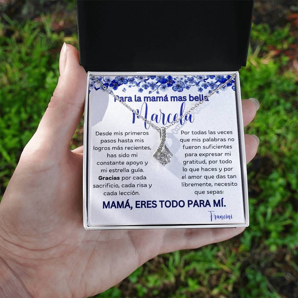 Cadena Radiante de Eterno Encanto: Collar Lazo de Amor para Mamá Jewelry/AlluringBeauty 