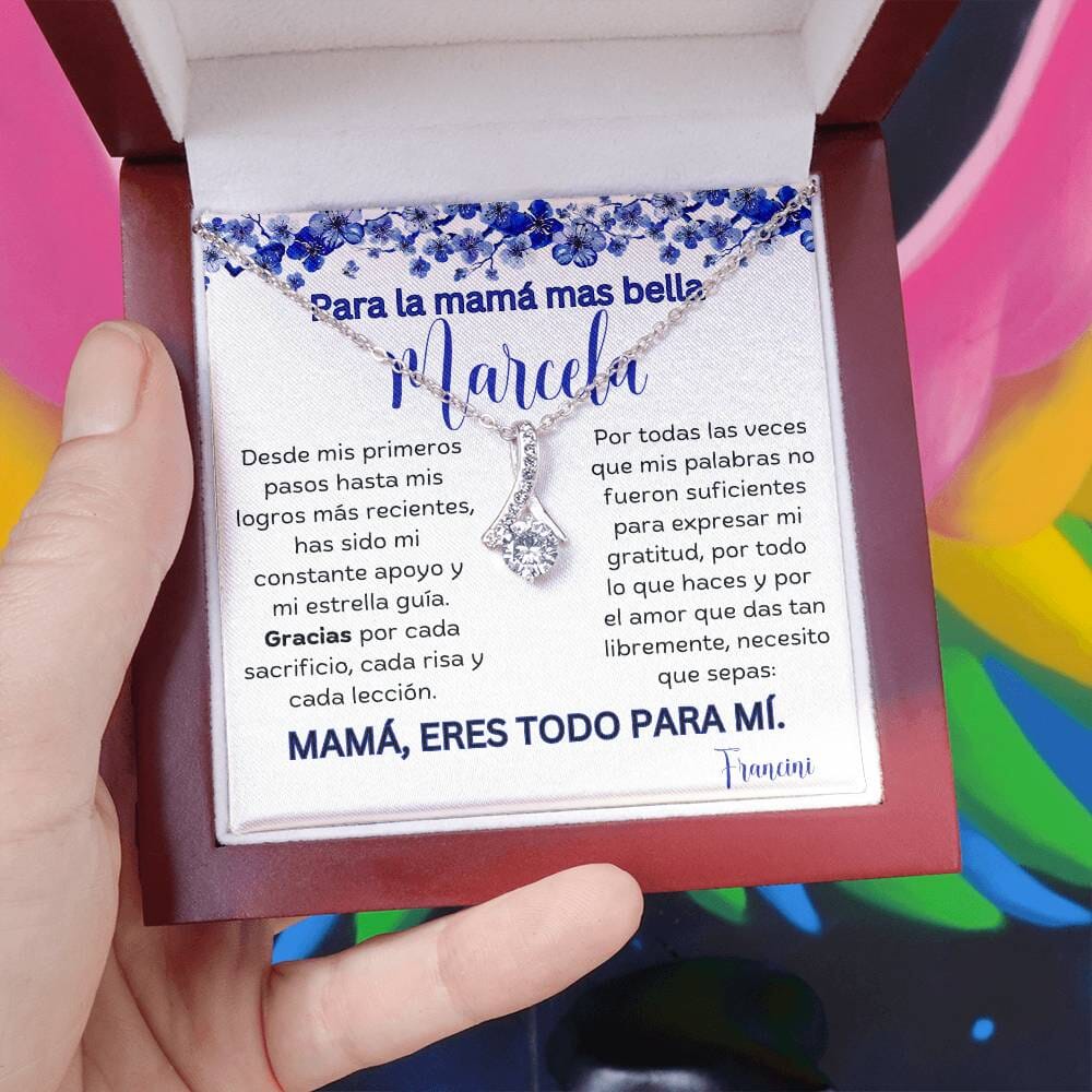 Cadena Radiante de Eterno Encanto: Collar Lazo de Amor para Mamá Jewelry/AlluringBeauty 