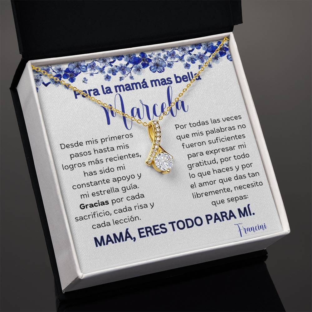 Cadena Radiante de Eterno Encanto: Collar Lazo de Amor para Mamá Jewelry/AlluringBeauty 