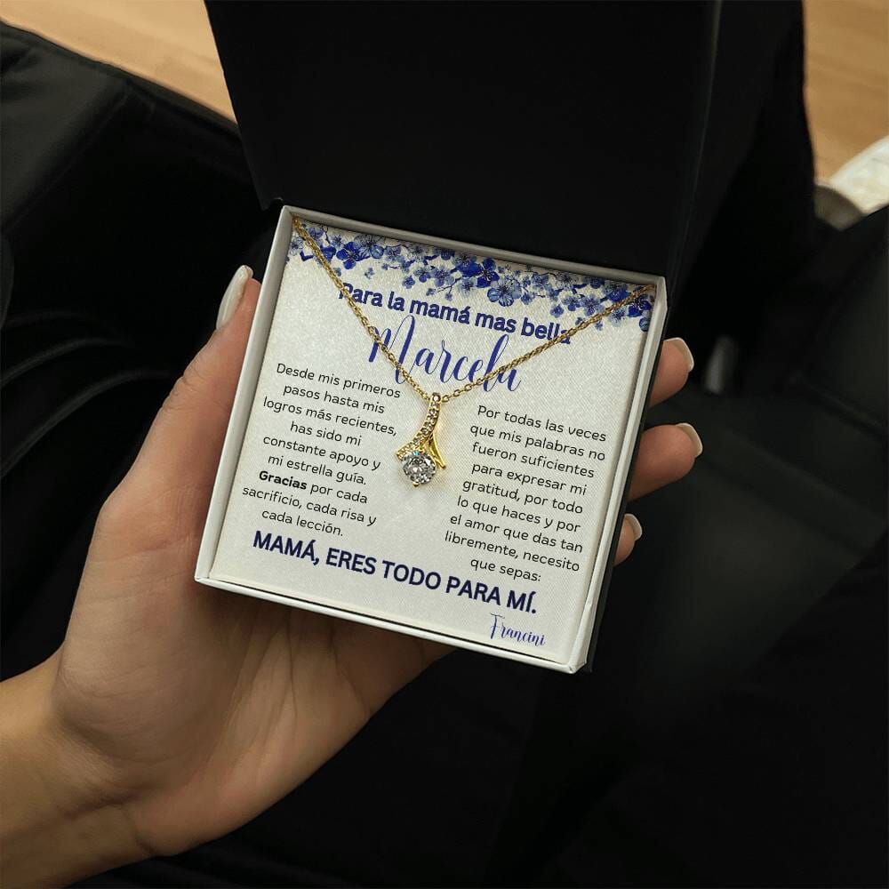 Cadena Radiante de Eterno Encanto: Collar Lazo de Amor para Mamá Jewelry/AlluringBeauty 