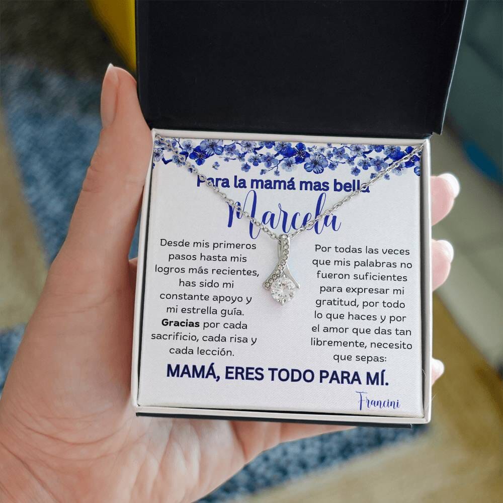 Cadena Radiante de Eterno Encanto: Collar Lazo de Amor para Mamá Jewelry/AlluringBeauty 