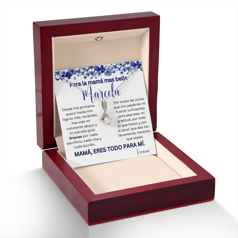 Cadena Radiante de Eterno Encanto: Collar Lazo de Amor para Mamá Jewelry/AlluringBeauty 