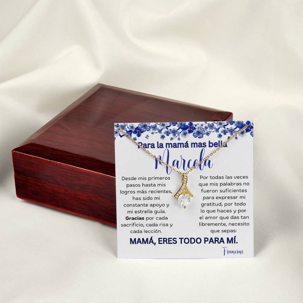 Cadena Radiante de Eterno Encanto: Collar Lazo de Amor para Mamá Jewelry/AlluringBeauty 