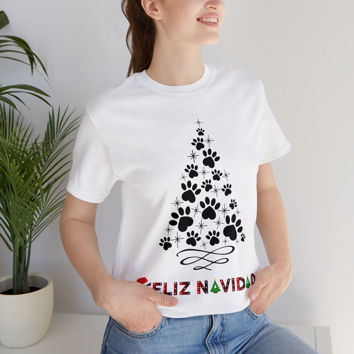 Camisa Festiva "Amantes de Perritos": ¡Edición Navideña Exclusiva! T-Shirt Printify 