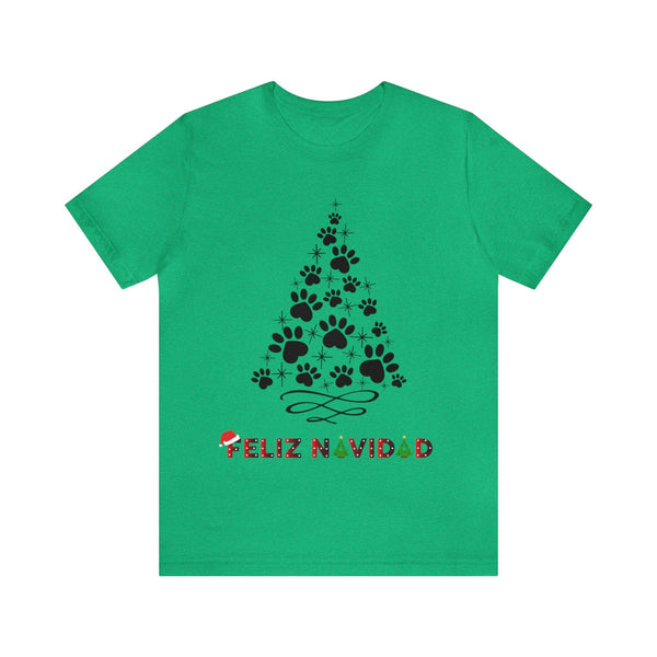 Camisa Festiva "Amantes de Perritos": ¡Edición Navideña Exclusiva! T-Shirt Printify Verde S 