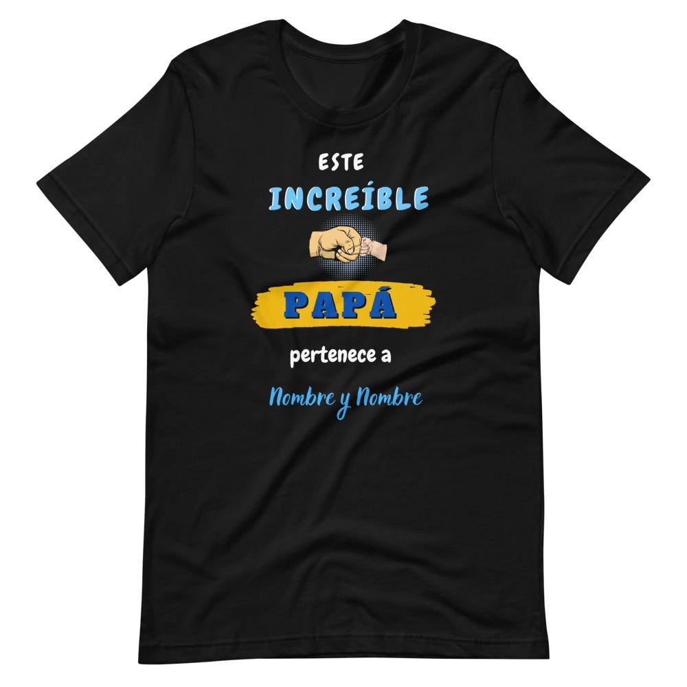 Camiseta de manga corta unisex Para el Día del Padre- Personalizada para papá T-Shirt Regalos.Gifts 