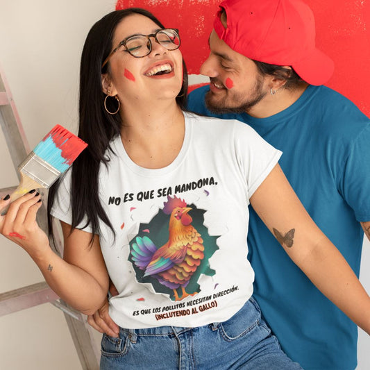Camiseta Exclusiva para la Mamá de los Pollitos: Dirección con Amor y Autoridad T-Shirt 