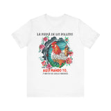 Camiseta 'La Mamá de los Pollitos' – El Regalo Perfecto que Resalta el Poder y Amor de Mamá T-Shirt Printify White S 