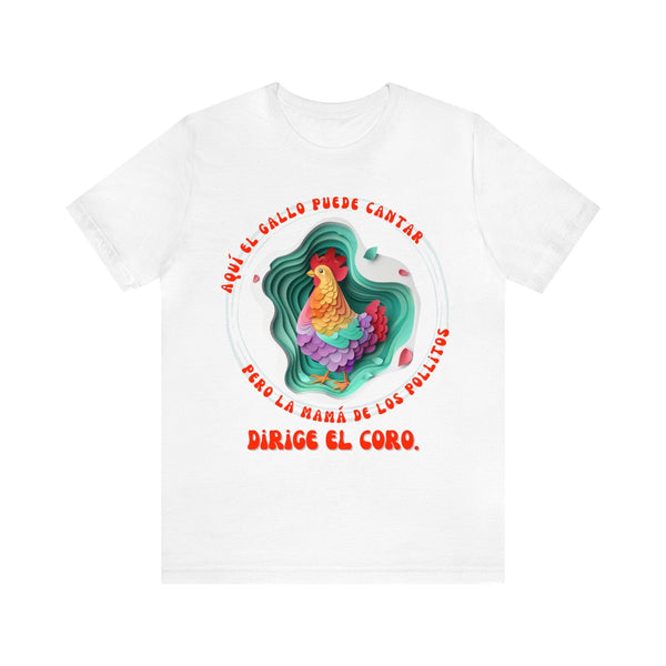 Camiseta 'Mamá Dirige el Coro': El Regalo que Celebra su Armonía y Liderazgo T-Shirt Printify White S 