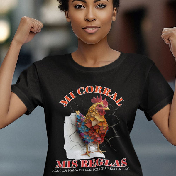 Camiseta 'Mi Corral, Mis Reglas': Donde Mamá es la Estrella T-Shirt Printify Black S 