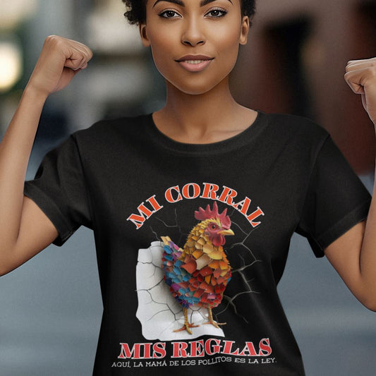 Camiseta 'Mi Corral, Mis Reglas': Donde Mamá es la Estrella T-Shirt Black S 
