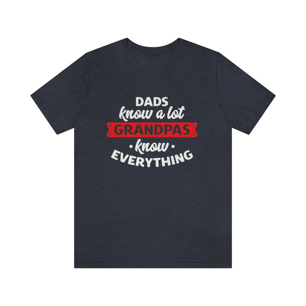 Camiseta para Regalar al Abuelo - Grandpas know everything T-Shirt Printify Navy S 