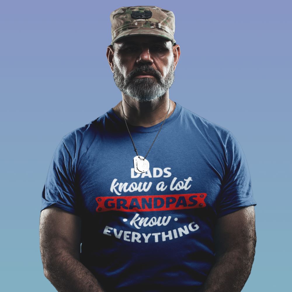 Camiseta para Regalar al Abuelo - Grandpas know everything T-Shirt Printify 